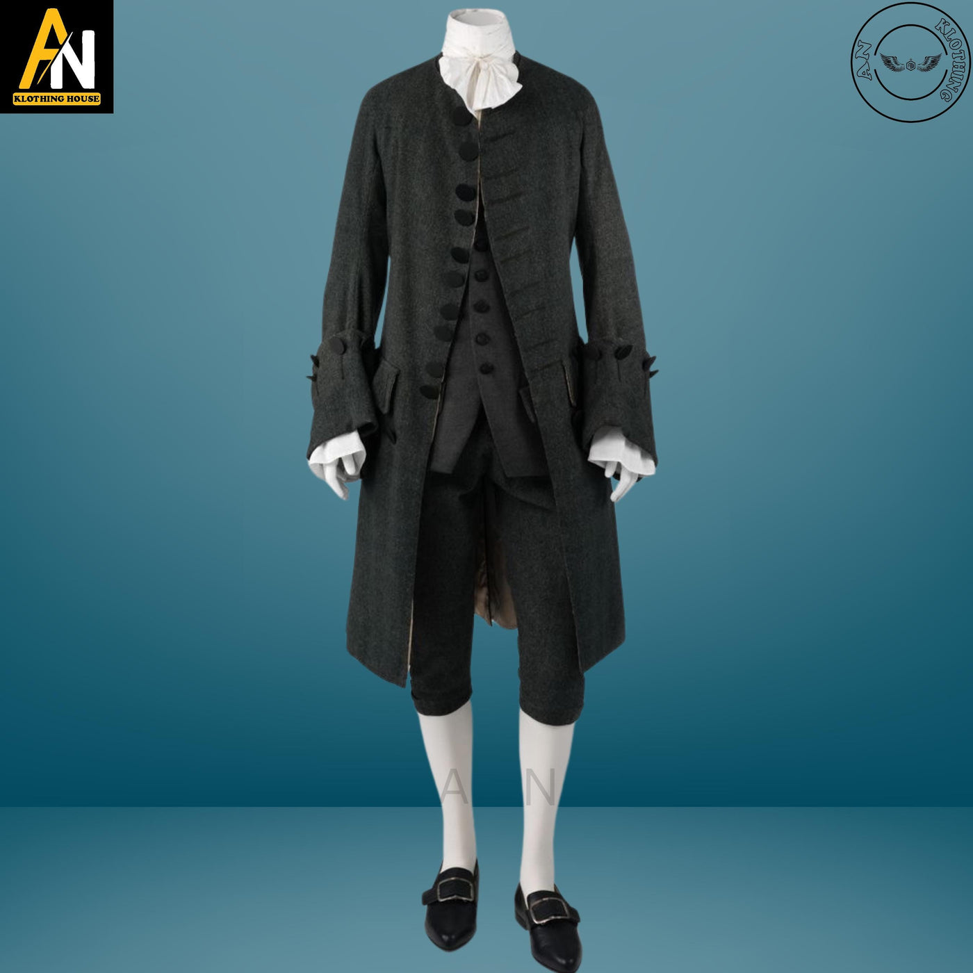 Brand New Handmade British 1755-65th Frock Black Tailcoat Military - Infantry Men Only Outer Coat - Regency Military Jacket - Old Era Jacket