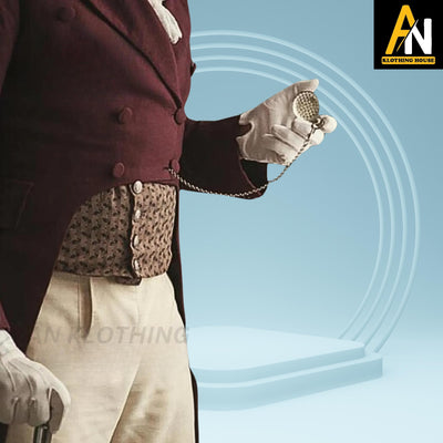 Brand New Handmade Men's Maroon Tailcoat Regency dated 19th Century Regency Tailcoat  - Historical Reenactment - Formal Occasions