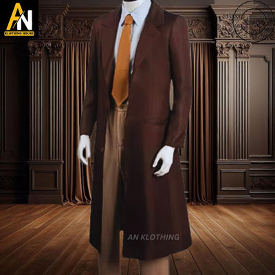 Oppenheimer Movie Cosplay Costume - Men's Brown Suit Outfit- 1940s Vintage Formal Costume- Halloween Carnival Suit- Christmas Cosplay Attire