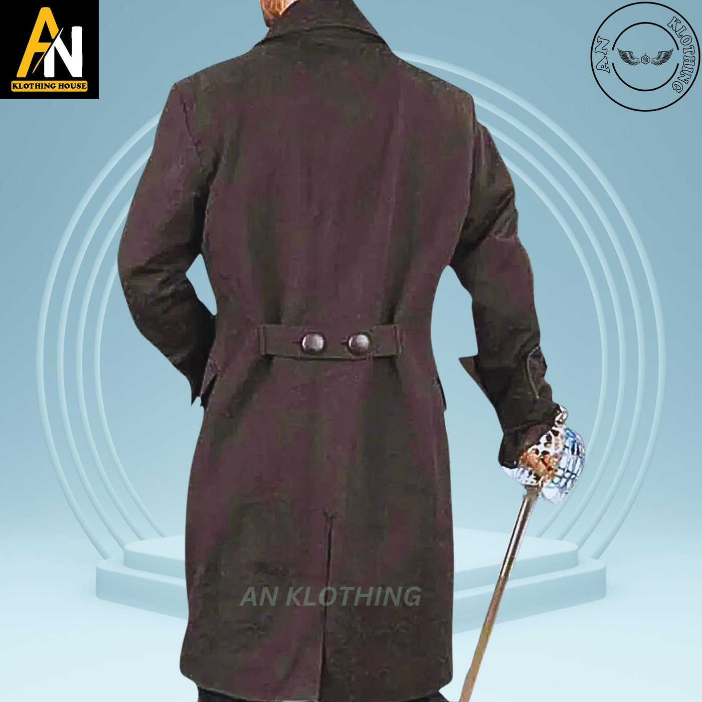 Blackbeard Pirate Coat - Men's Halloween coat - Pirates of Caribbean Men's Deluxe Pirate Jacket Cosplay Costume - Pirate Coat - Admiral Coat