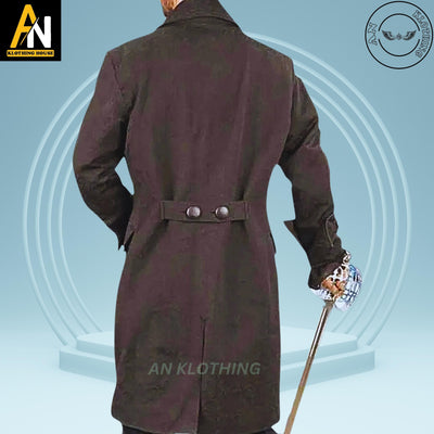 Blackbeard Pirate Coat - Men's Halloween coat - Pirates of Caribbean Men's Deluxe Pirate Jacket Cosplay Costume - Pirate Coat - Admiral Coat