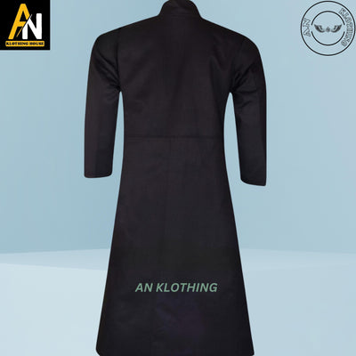 Brand New Cosplay and Gothic Fashion Neo Matrix Heavy Duty Cotton Keanu Reeves - Black Gothic Trench Coat - Black Victorian Trench Coat