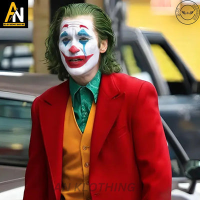 Limited Edition - Joker Film Joaquin Phoenix Joker 2 | Halloween Special | Arthur Fleck Outfit Cosplay Costume - Red Joker Set