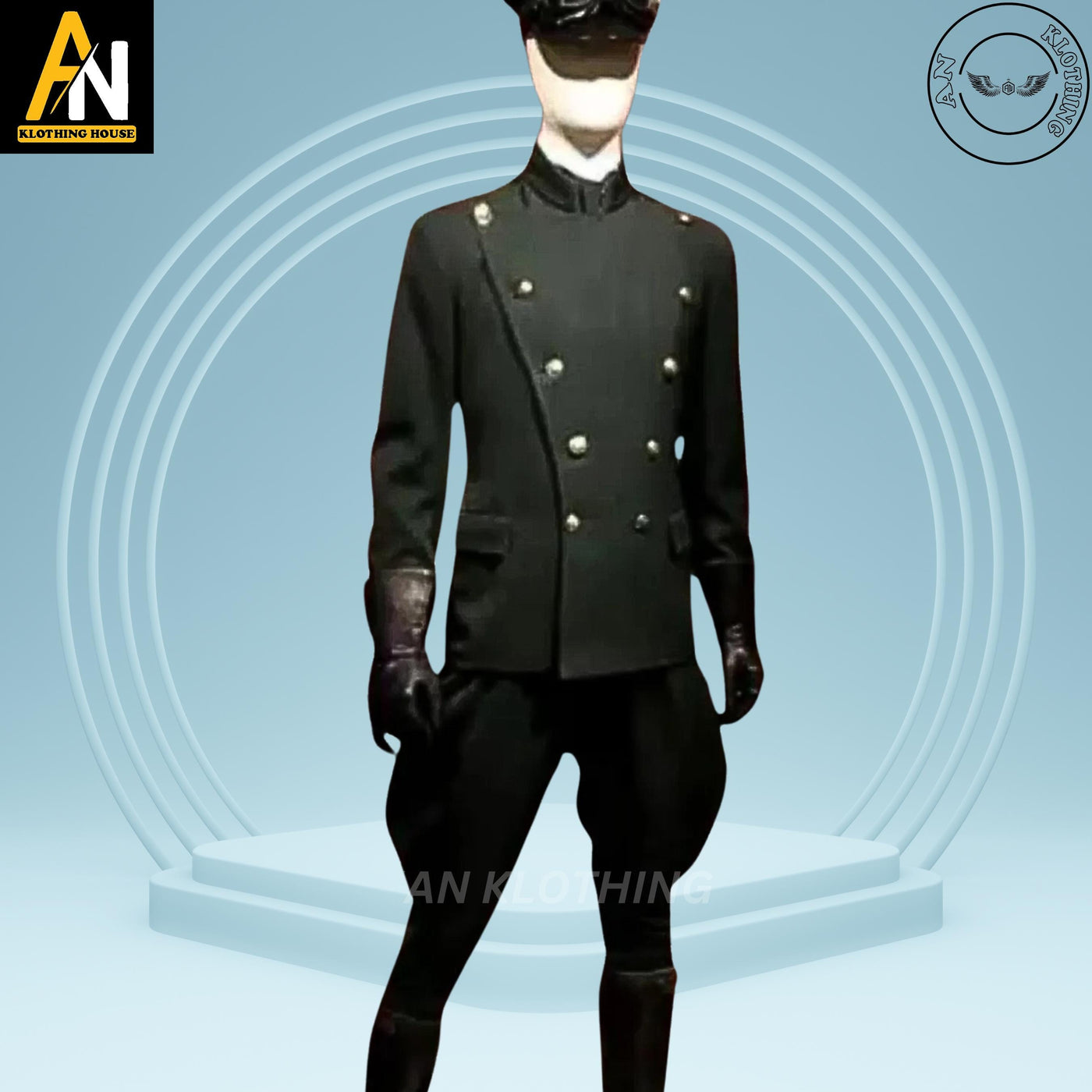 Chauffeur Uniform - Green Coat - New 1930 Chauffeur Uniform - Chauffeur Seasons - Wool Material - Military Hussar Jacket