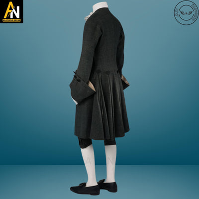 Brand New Handmade British 1755-65th Frock Black Tailcoat Military - Infantry Men Only Outer Coat - Regency Military Jacket - Old Era Jacket