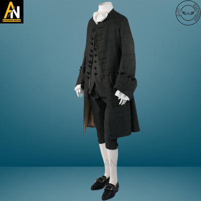 Brand New Handmade British 1755-65th Frock Black Tailcoat Military - Infantry Men Only Outer Coat - Regency Military Jacket - Old Era Jacket
