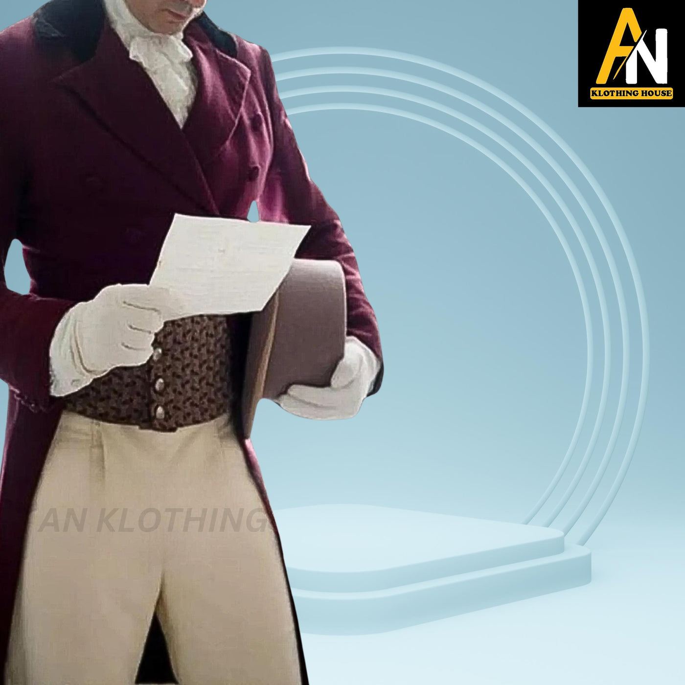 Brand New Handmade Men's Maroon Tailcoat Regency dated 19th Century Regency Tailcoat  - Historical Reenactment - Formal Occasions