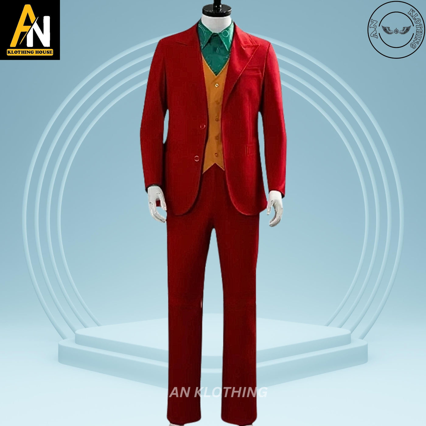 Limited Edition - Joker Film Joaquin Phoenix Joker 2 | Halloween Special | Arthur Fleck Outfit Cosplay Costume - Red Joker Set