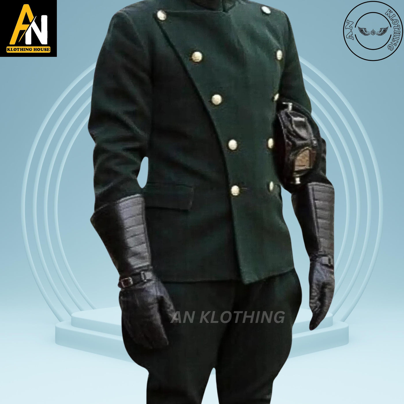 Chauffeur Uniform - Green Coat - New 1930 Chauffeur Uniform - Chauffeur Seasons - Wool Material - Military Hussar Jacket