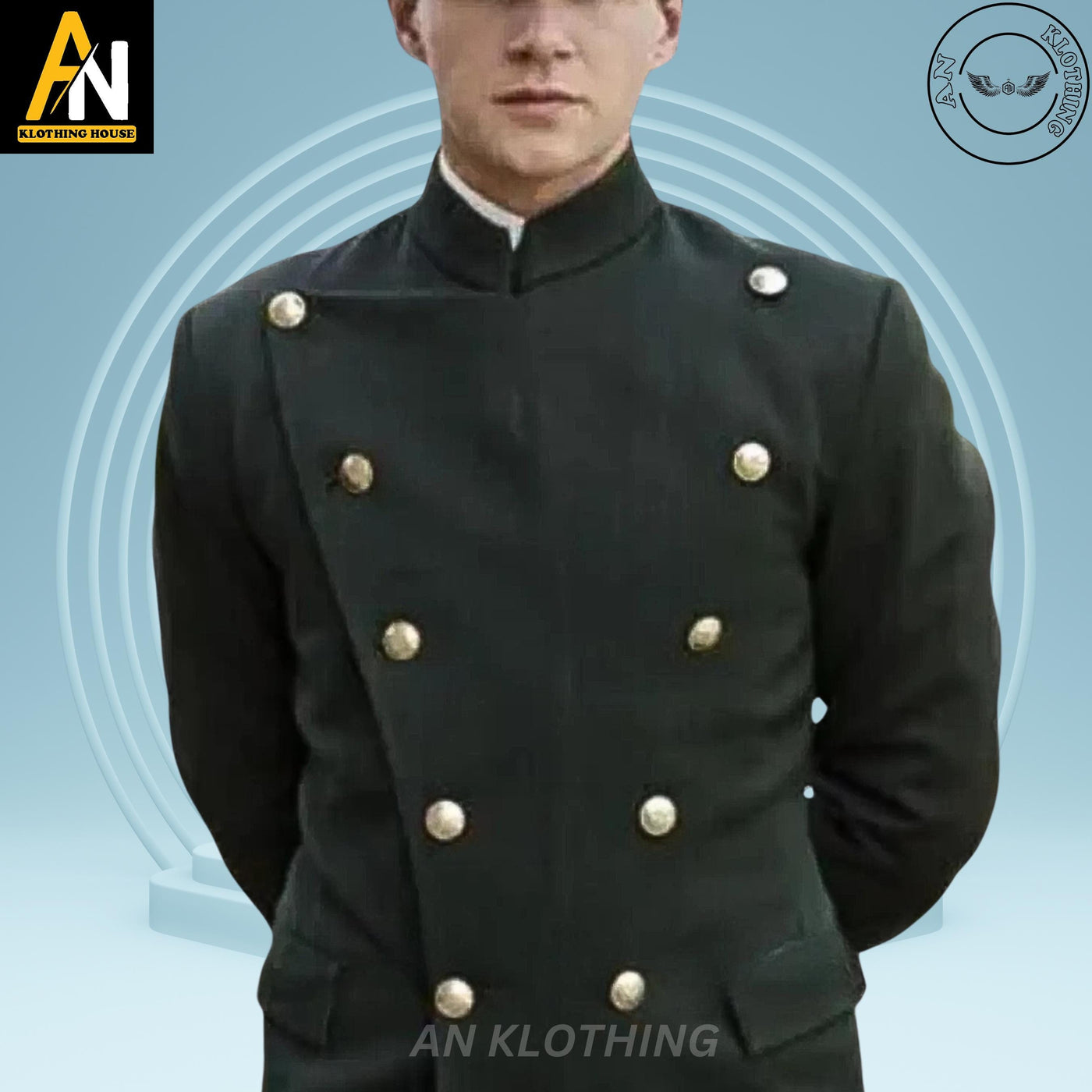 Chauffeur Uniform - Green Coat - New 1930 Chauffeur Uniform - Chauffeur Seasons - Wool Material - Military Hussar Jacket