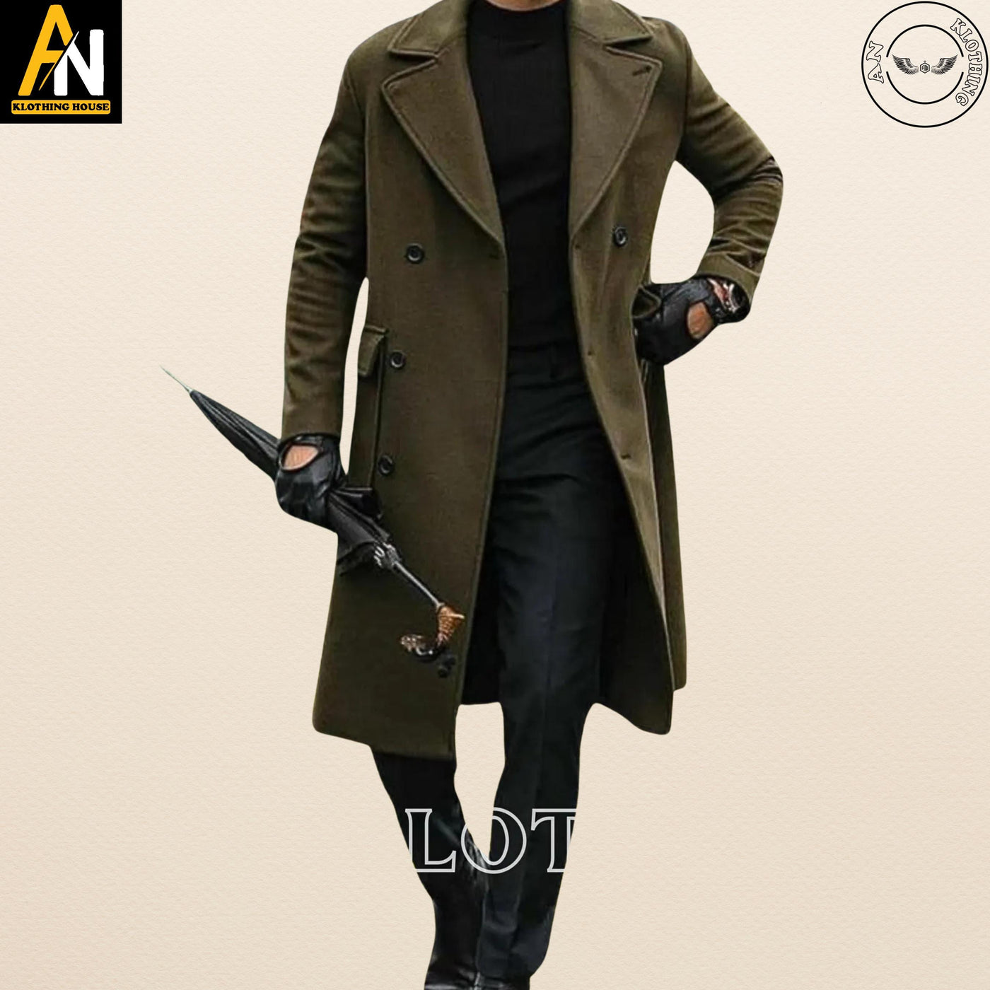 Brand New Custom - Made Wool Trench Coats for Men - Long Victorian Steampunk Coat - Timeless Elegance Redefined - Long Coats For Men
