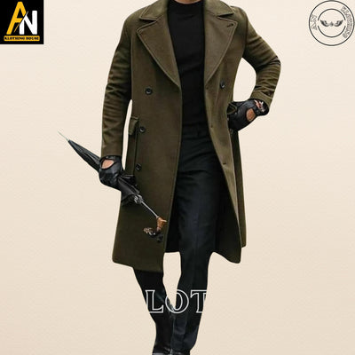 Brand New Custom - Made Wool Trench Coats for Men - Long Victorian Steampunk Coat - Timeless Elegance Redefined - Long Coats For Men