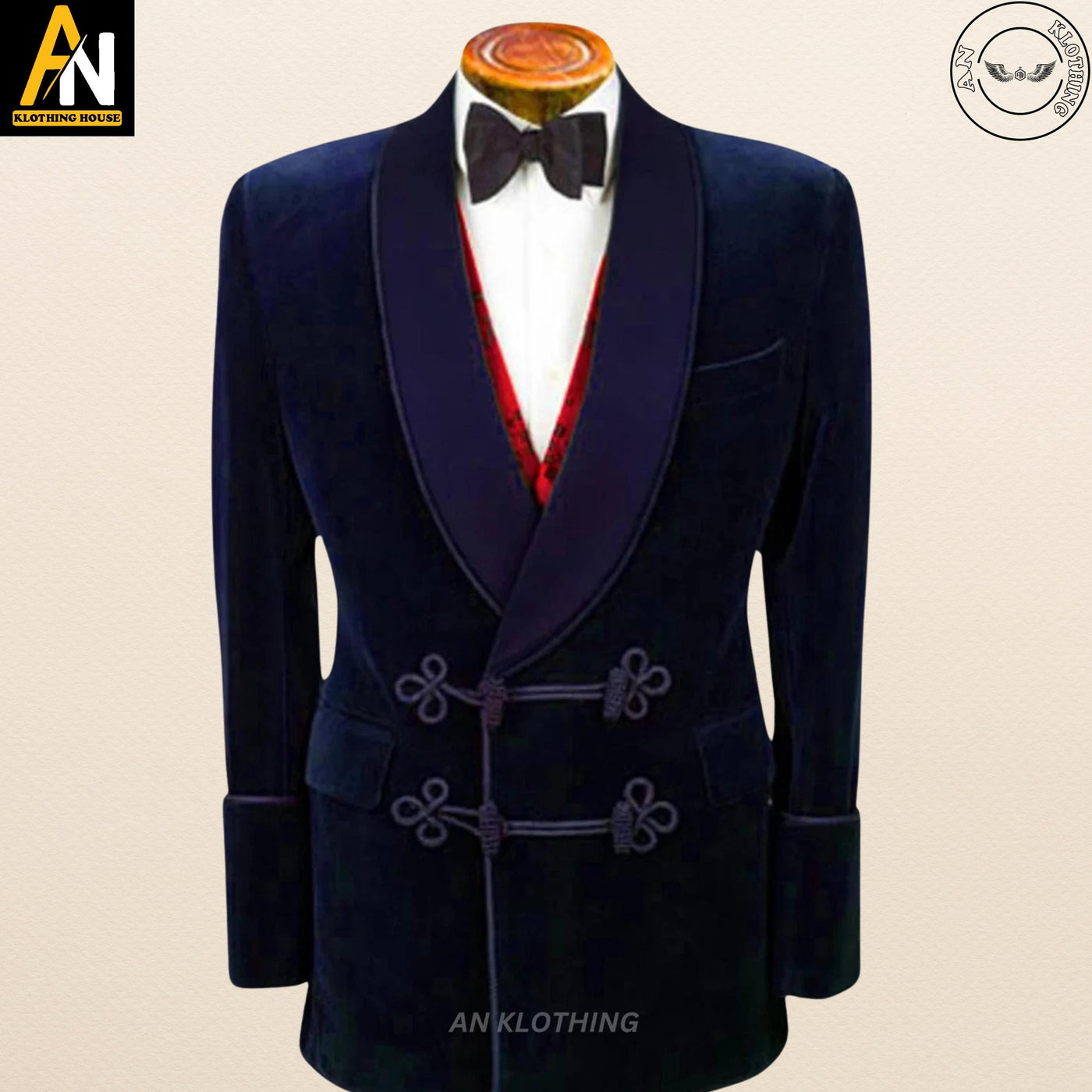 Men's Elegant Smoking Jacket - Long Gown - Evening Wear | Christmas Party - Long Gown Options and Velvet Variations | Long Velvet Suit