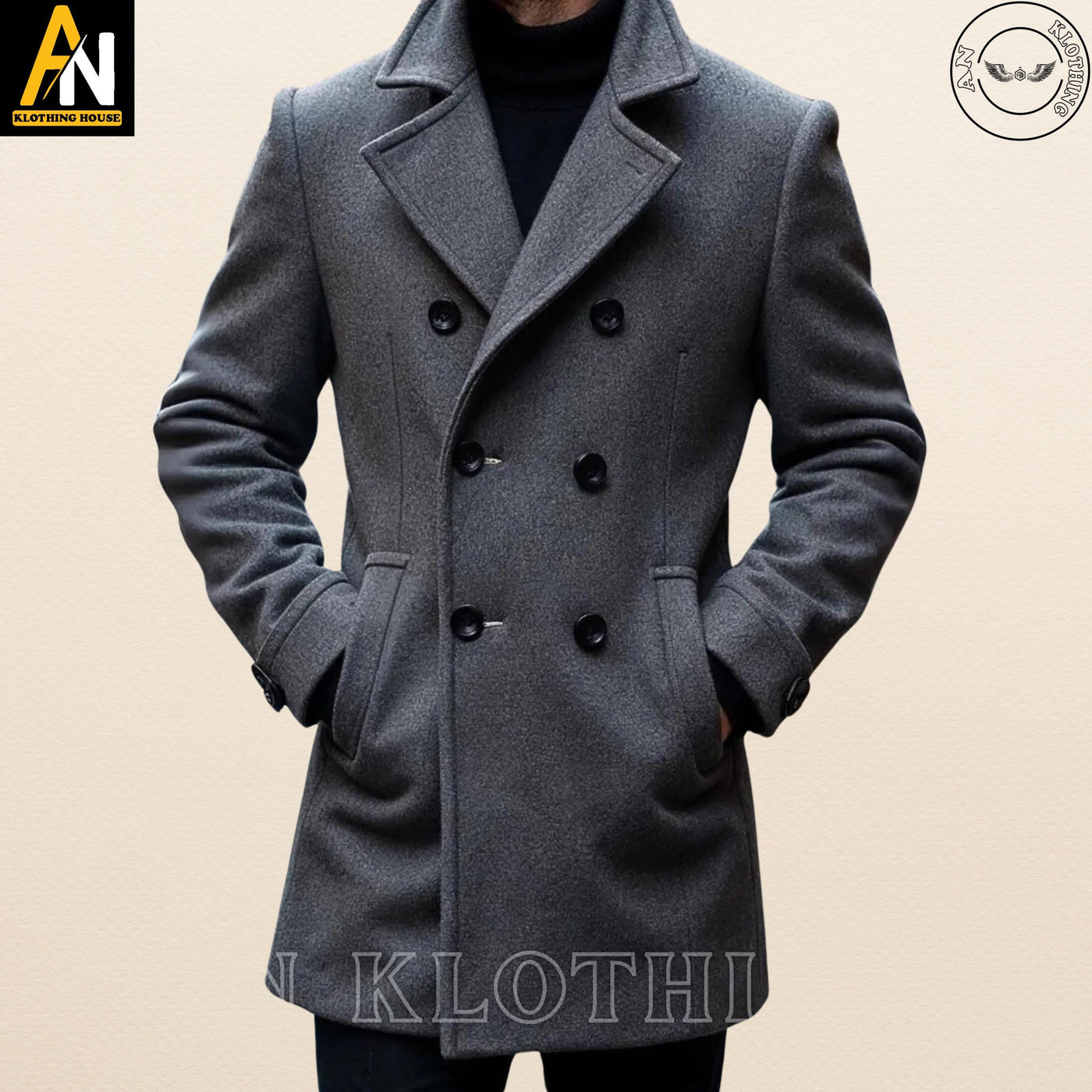 Custom-Made Wool Trench Coat for Men - Long Victorian Steampunk Coat - Timeless Elegance Redefined - Long Coat For Men's