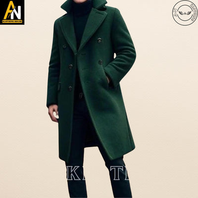 Brand New Custom - Made Wool Trench Coats for Men - Long Victorian Steampunk Coat - Timeless Elegance Redefined - Long Coats For Men