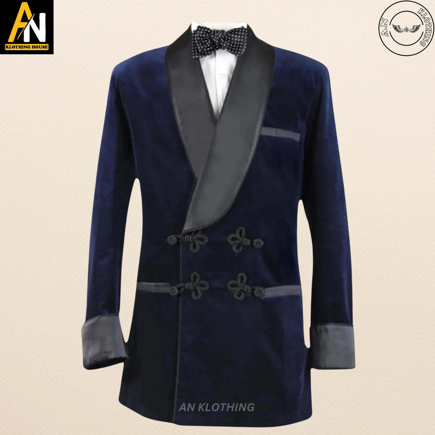 Men's Elegant Smoking Jacket - Long Gown - Evening Wear | Christmas Party - Long Gown Options and Velvet Variations | Long Velvet Suit
