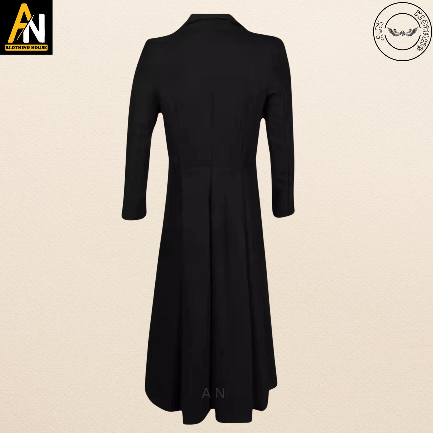 Brand New Handmade Male 19th Century Victorian Rifle Frock Coat - Tombstone Coat -  Black Custom Size - Victorian Style Long Coat