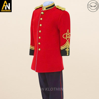 British Anglo War Uniform Civil War - Traditional War Jacket Red Army Officer Jacket Tunic Circa Jacket Men & Women Wedding Jacket -Old Era