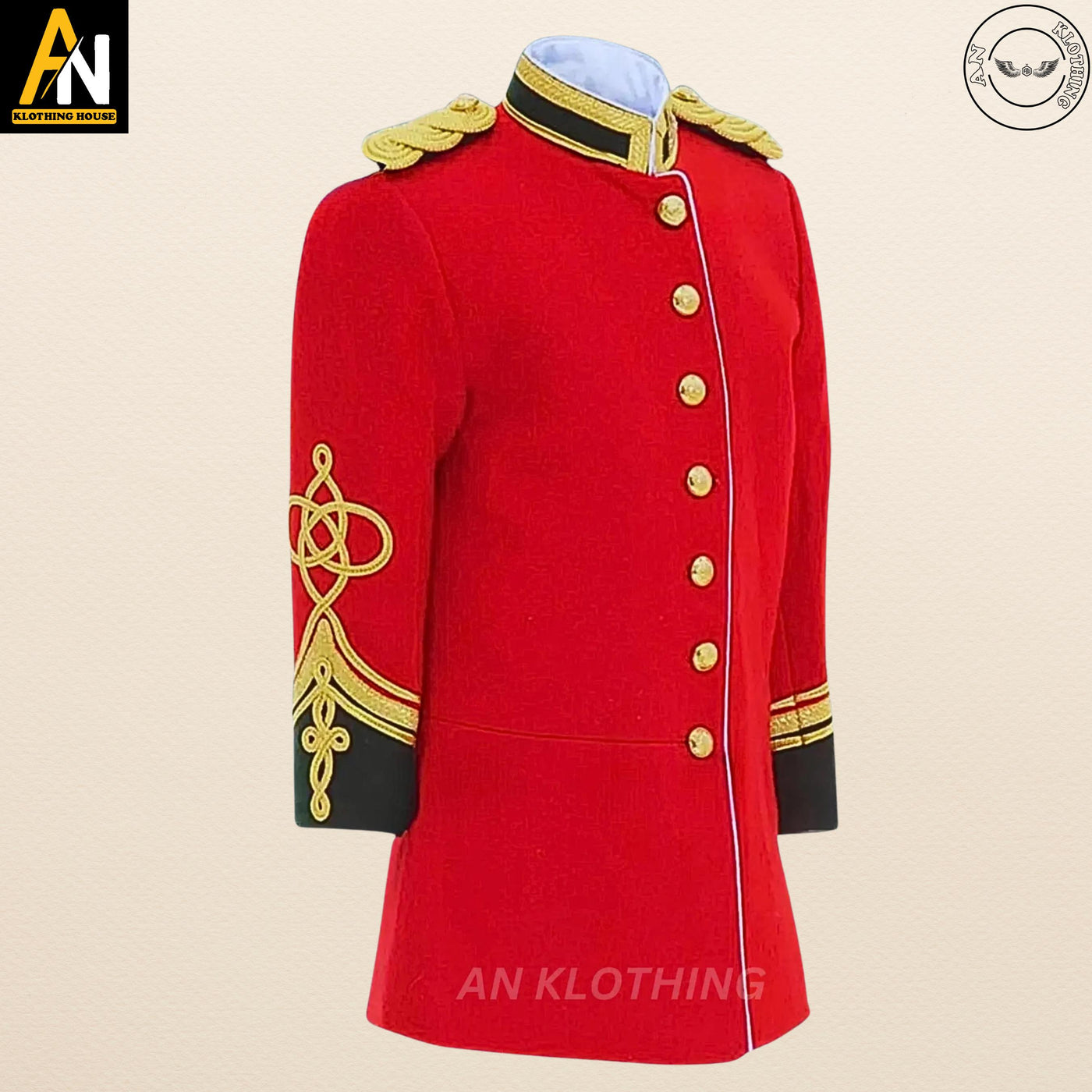 British Anglo War Uniform Civil War - Traditional War Jacket Red Army Officer Jacket Tunic Circa Jacket Men & Women Wedding Jacket -Old Era