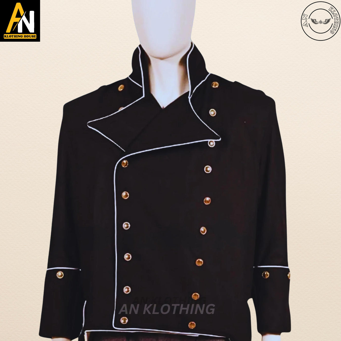 Revolutionary War Tailcoat - Navy Officer Costume - Colonial Reenactment Coat -  Historical Cosplay Jacket - British Lieutenant Tailcoat