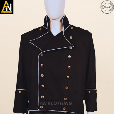 Revolutionary War Tailcoat - Navy Officer Costume - Colonial Reenactment Coat -  Historical Cosplay Jacket - British Lieutenant Tailcoat