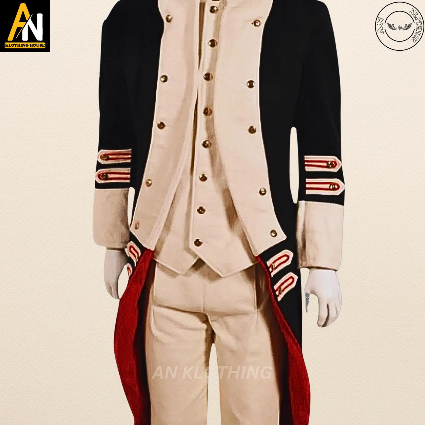 Brand New Napoleon Bonaparte Frock Coat - Historical Tailcoat Design - Napoleon Style Jacket - Handmade For An Authentic Historical Costume