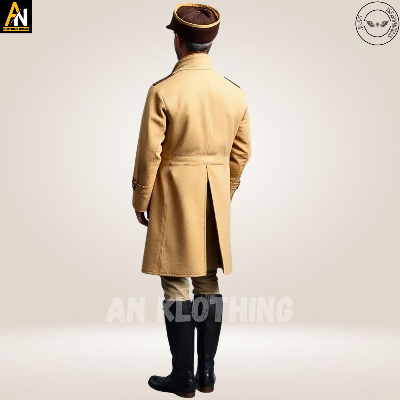 Exquisitely Handmade Mr. Darcy-Inspired Men's Skin Color Regency Coat – Authentic 1800s Style with Elegant Long Tails – Custom Fitted