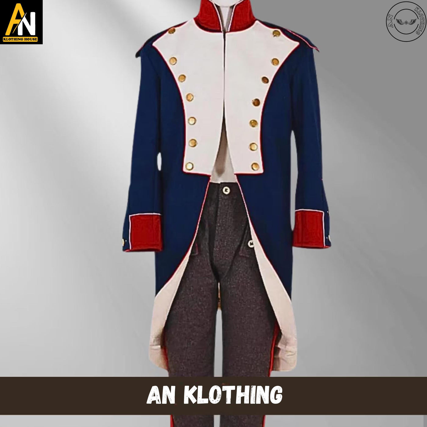 Halloween costume - British War Jacket - Single-Breasted Military Coat - Historical Reenactment Costume - Soldier Uniform - Army Jacket