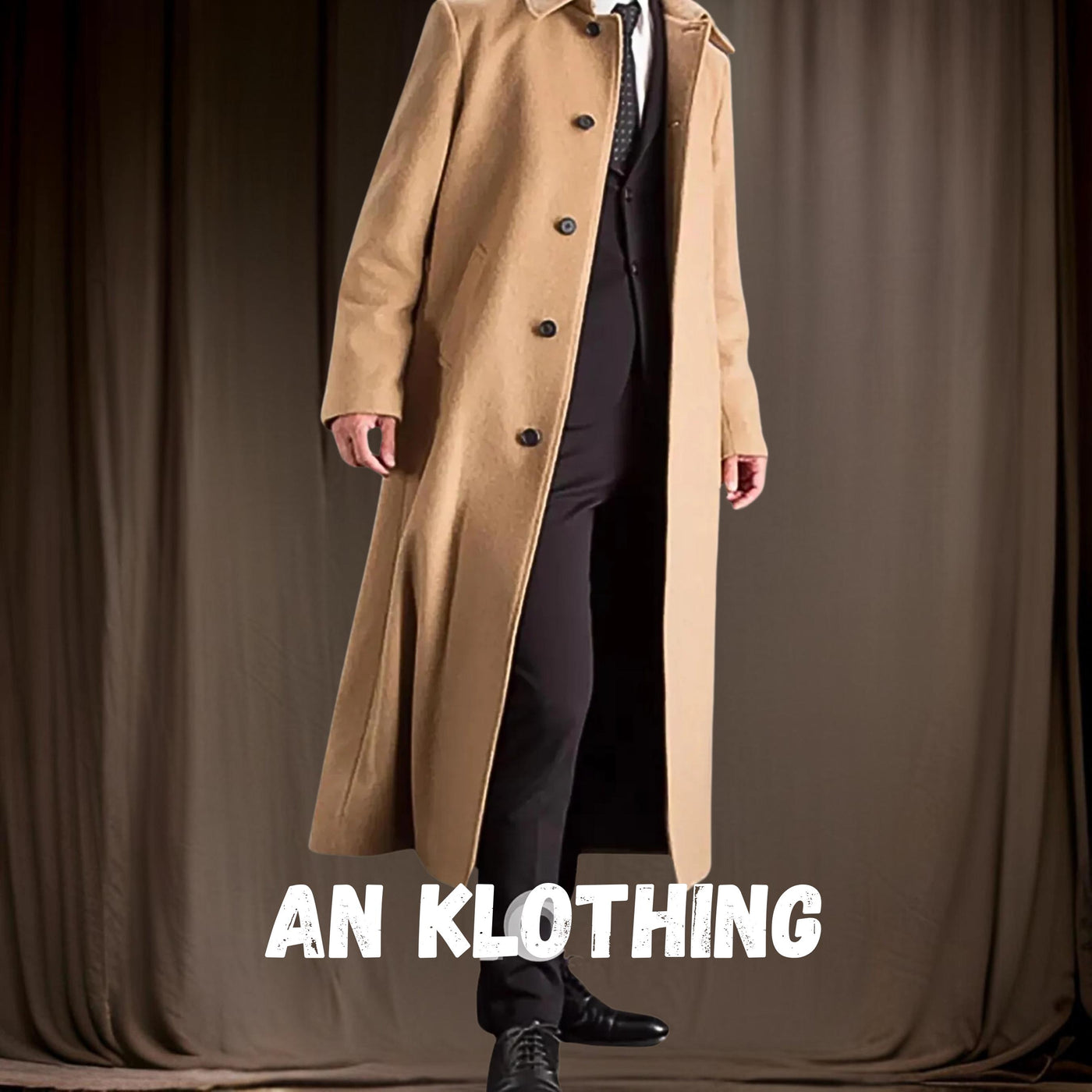 Beige Men's Cape Coat - Men's Victorian Inverness Cape Coat | Garrick Coachmen Style | Special Beige Color - Formal Slim - Wool Coat