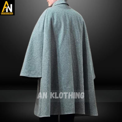 Brand New Handmade Inverness Cape - A Wool Overcoat with a Classic Cape Design - Elegant Coachmen's Coat by Civil War jackets  Wool Overcoat