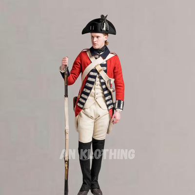 British 18th Century King Regiment Coat - Officer Uniform - Men wool Coat - Military uniform jacket - Custom Size - British Soldiers Uniform