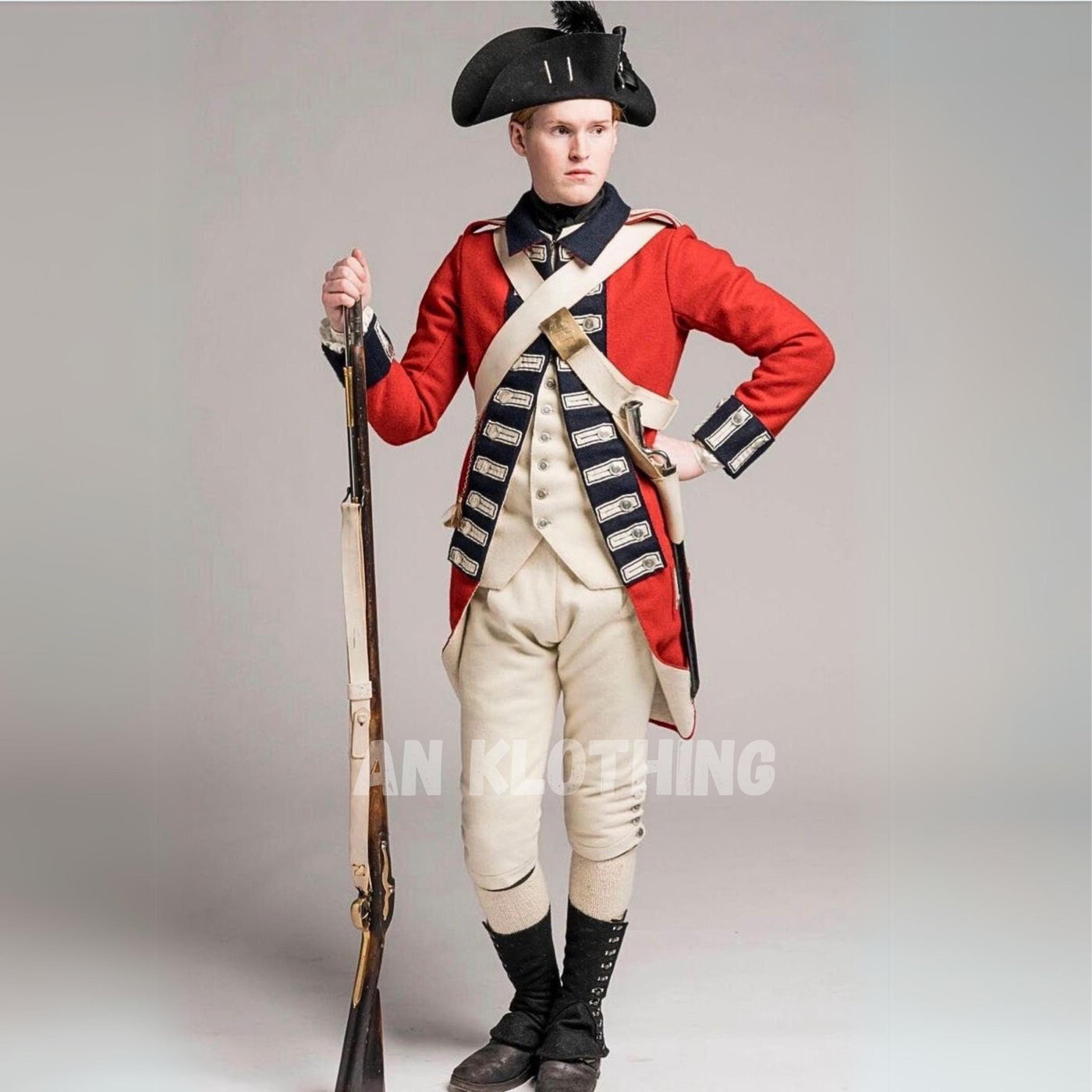British 18th Century King Regiment Coat - Officer Uniform - Men wool Coat - Military uniform jacket - Custom Size - British Soldiers Uniform