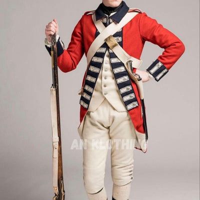 British 18th Century King Regiment Coat - Officer Uniform - Men wool Coat - Military uniform jacket - Custom Size - British Soldiers Uniform