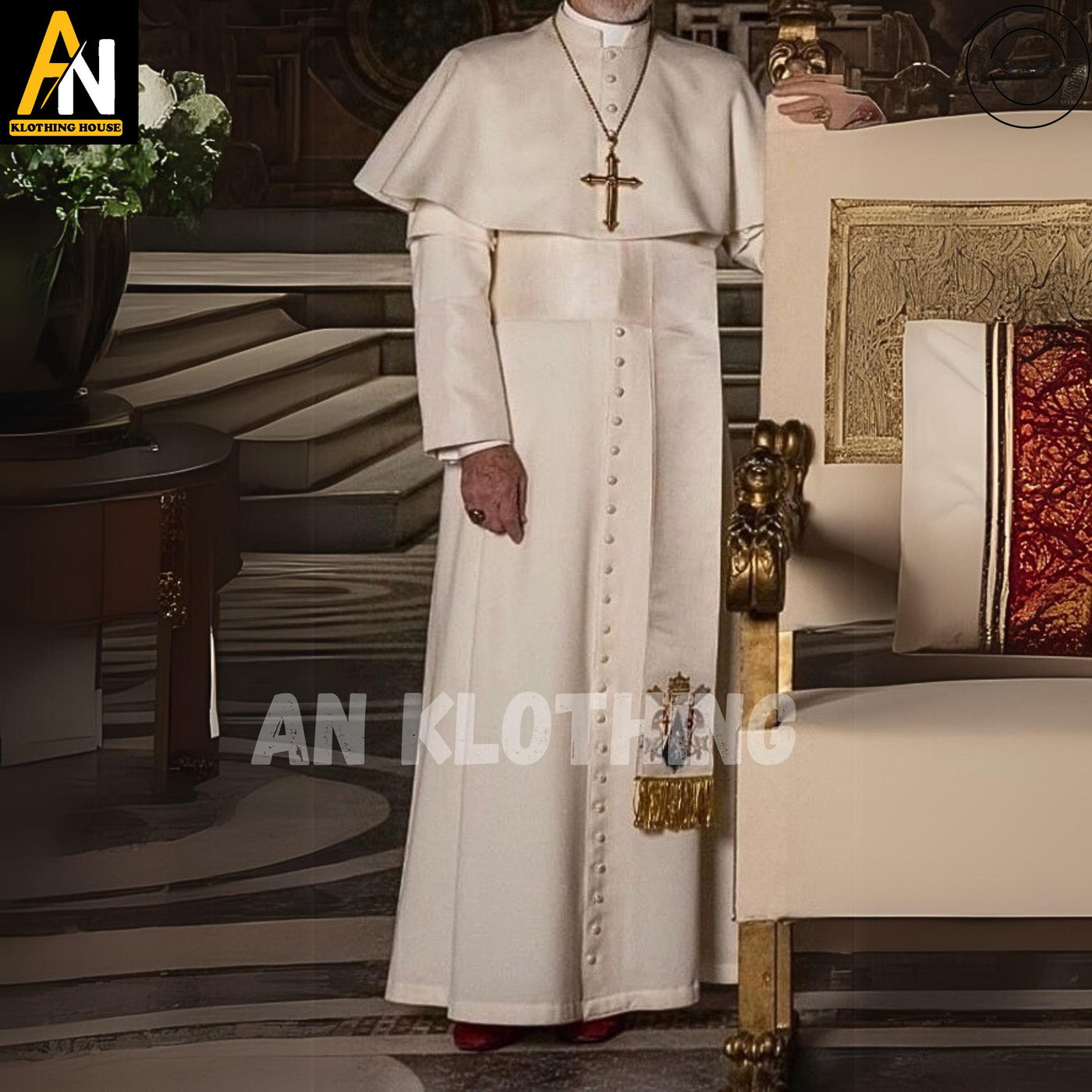 Catholic Priest Cassock - Wool Cassock - Traditional Clergy Vestment - Custom Size - Liturgical Robe - Priest Church Attire - Clergy Cassock