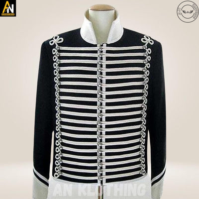 Men's Dolman Hussar's Napoleonic Military Hussars Dress Jacket Coat, Men's Hussar Coat , Old Era Costumes