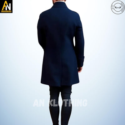 Handmade Men's Dark Blue Wool Regency Coat Complete Dress, Men's Regency Coat, Men's 18th Century Regency Coat Limited Stock