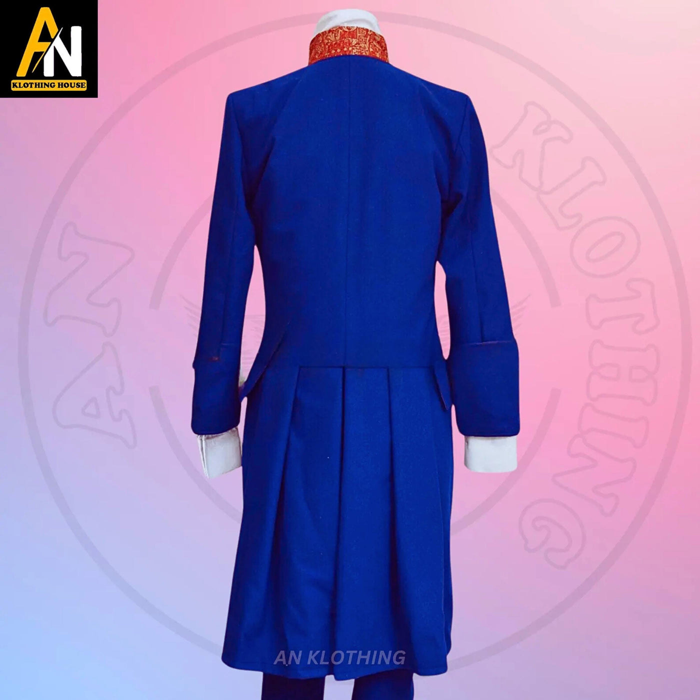 Brand New Men’s Blue 18th Century Frock Coat - Historical Colonial Outfit - Jamie Fraser Costume - Regency Coat - Rococo Cosplay