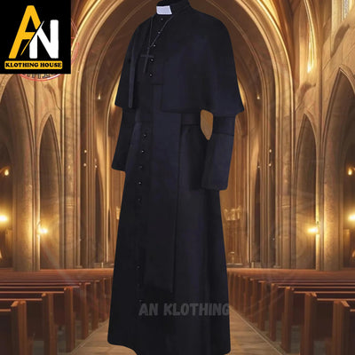 Special Custom Clergy Cassock – Traditional Roman Catholic Vestment with Sash - Black & Multicolor Options- Roman Cassock - Priest Robe