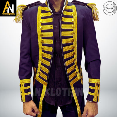 British Royal Navy Vice Admiral Military Jacket | Officer Uniform | Steampunk Navy Costume | Wool Naval Coat for Cosplay & Reenactments Suit