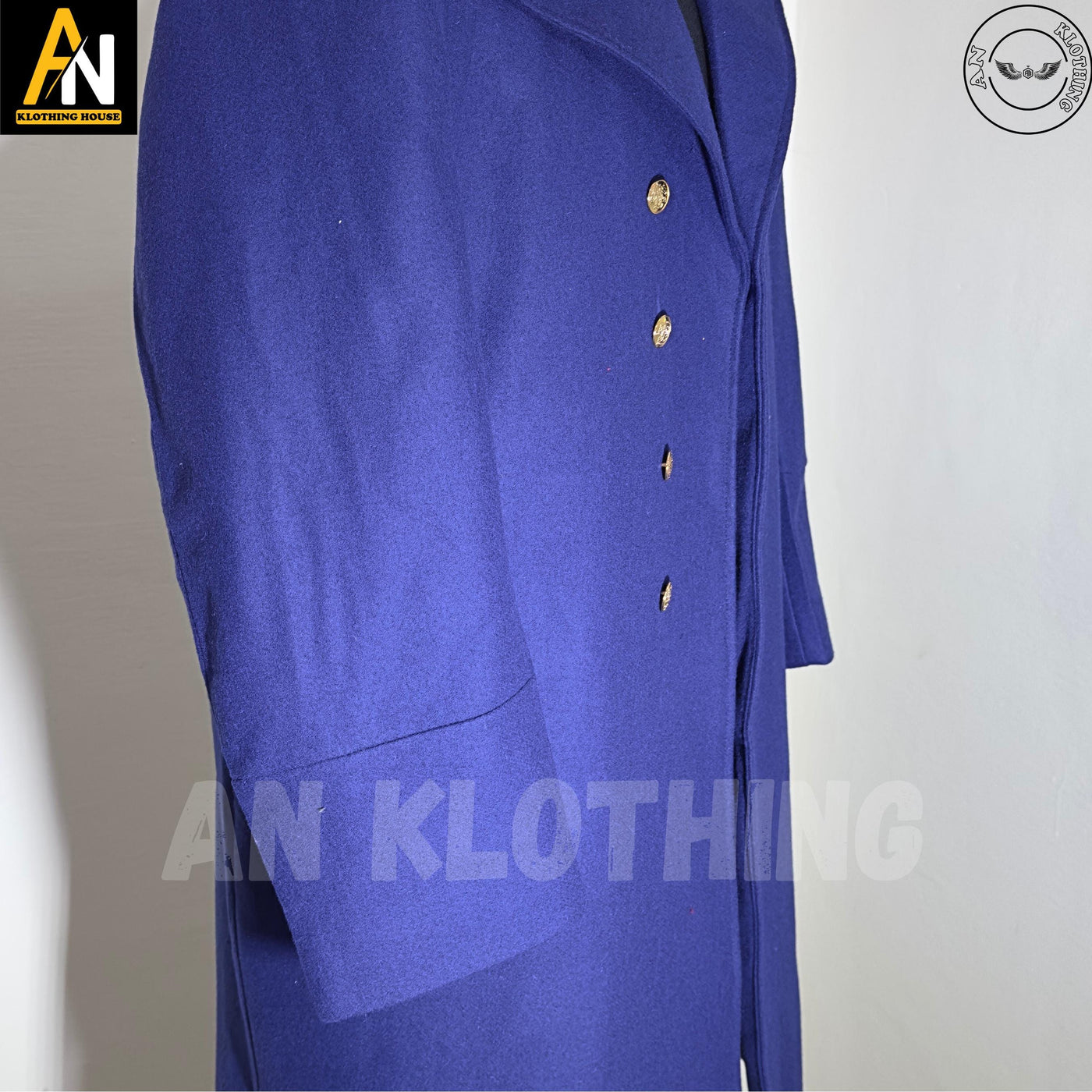Men's Royal Blue Regency Tail Coat with Double-Breasted Waistcoat, and Fitted Cream Breeches, Early 19th-Century Fashion, Men's Regency Suit