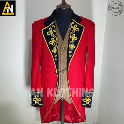 Limited Edition Handmade Magician Uniform Clown Cosplay - Men's Gothic Steampunk Elite Ringmaster Costume - Barnum Cosplay Costume
