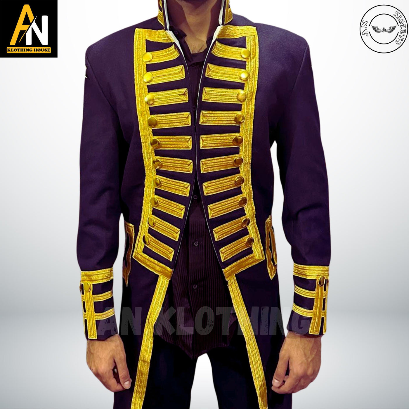 British Royal Navy Vice Admiral Military Jacket | Officer Uniform | Steampunk Navy Costume | Wool Naval Coat for Cosplay & Reenactments Suit