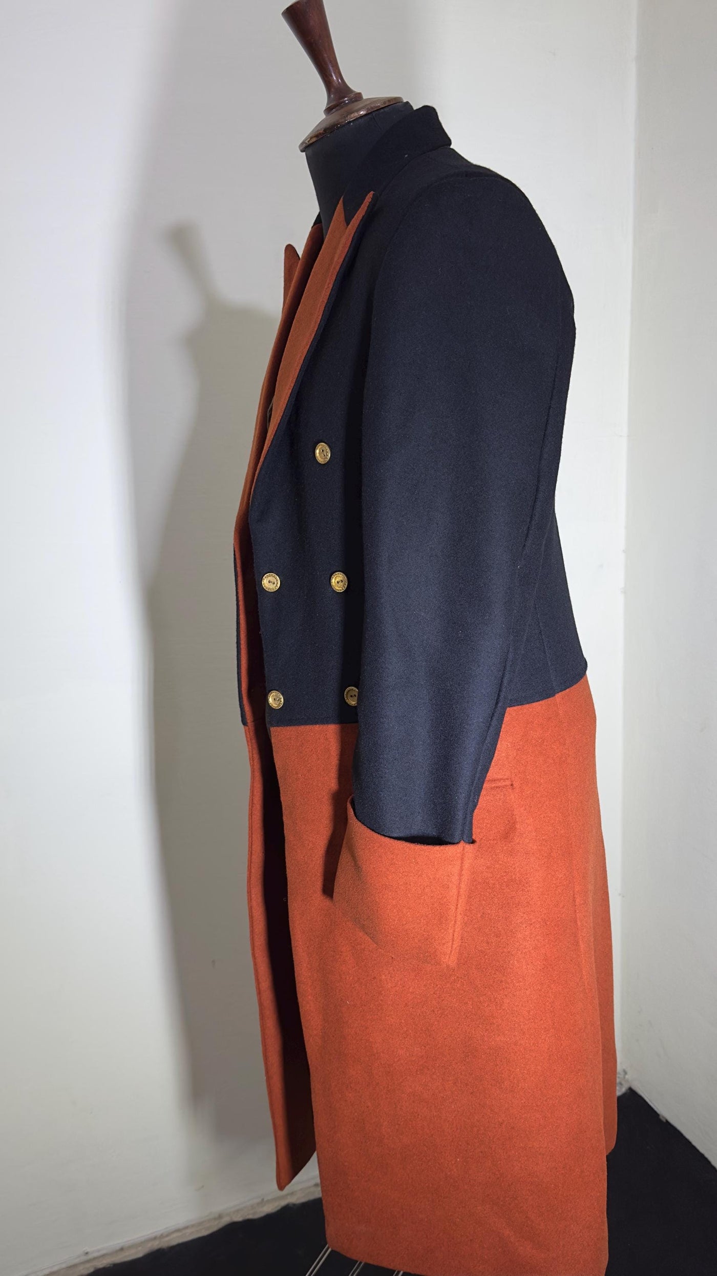 Men's Special 18th Century Wool Frock Coat – Vintage Victorian Military-Inspired Steampunk Jacket for Elegant Events & Costumes