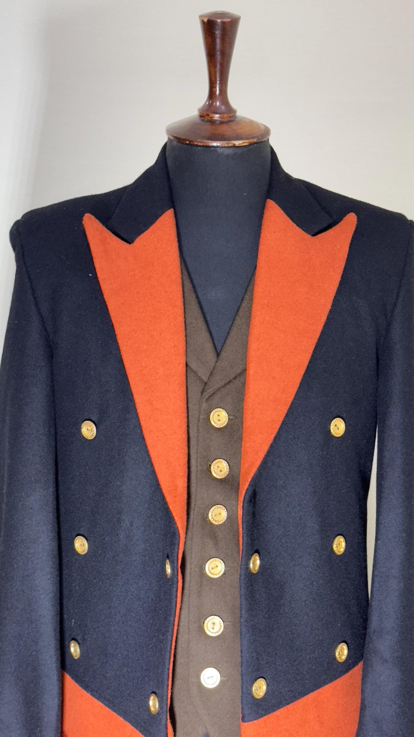 Men's Special 18th Century Wool Frock Coat – Vintage Victorian Military-Inspired Steampunk Jacket for Elegant Events & Costumes