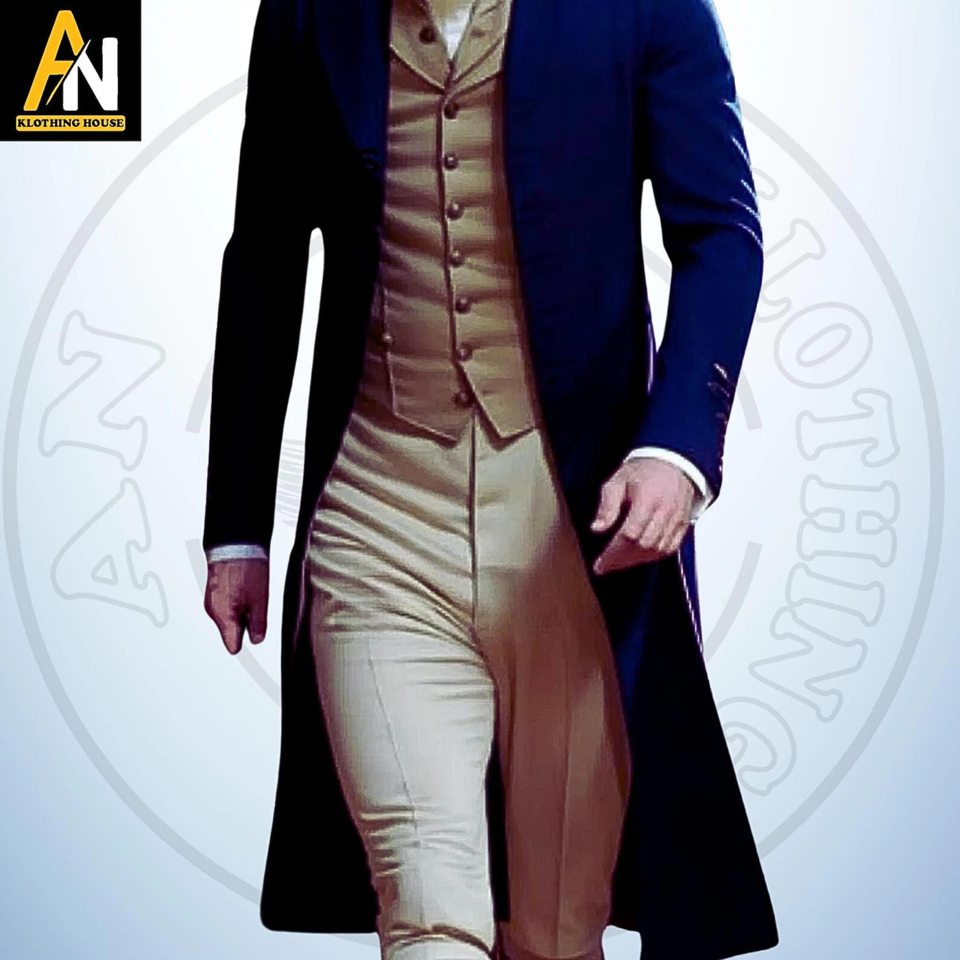 Exquisitely Handmade Mr. Darcy-Inspired Men's Dark Blue Regency Coat – Authentic 1800s Style – Custom Fitted Masterpiece - Regency Jacket