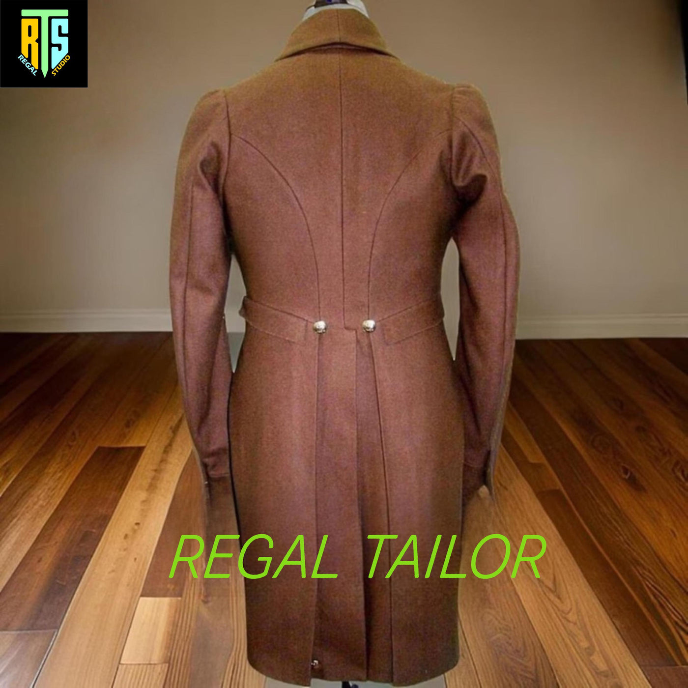 Men’s 1810-1830 Regency Brown Wool Tailcoat - Custom Made - British Officer & Napoleonic Regency Style Coat - Old Era Suit - Regency Jacket