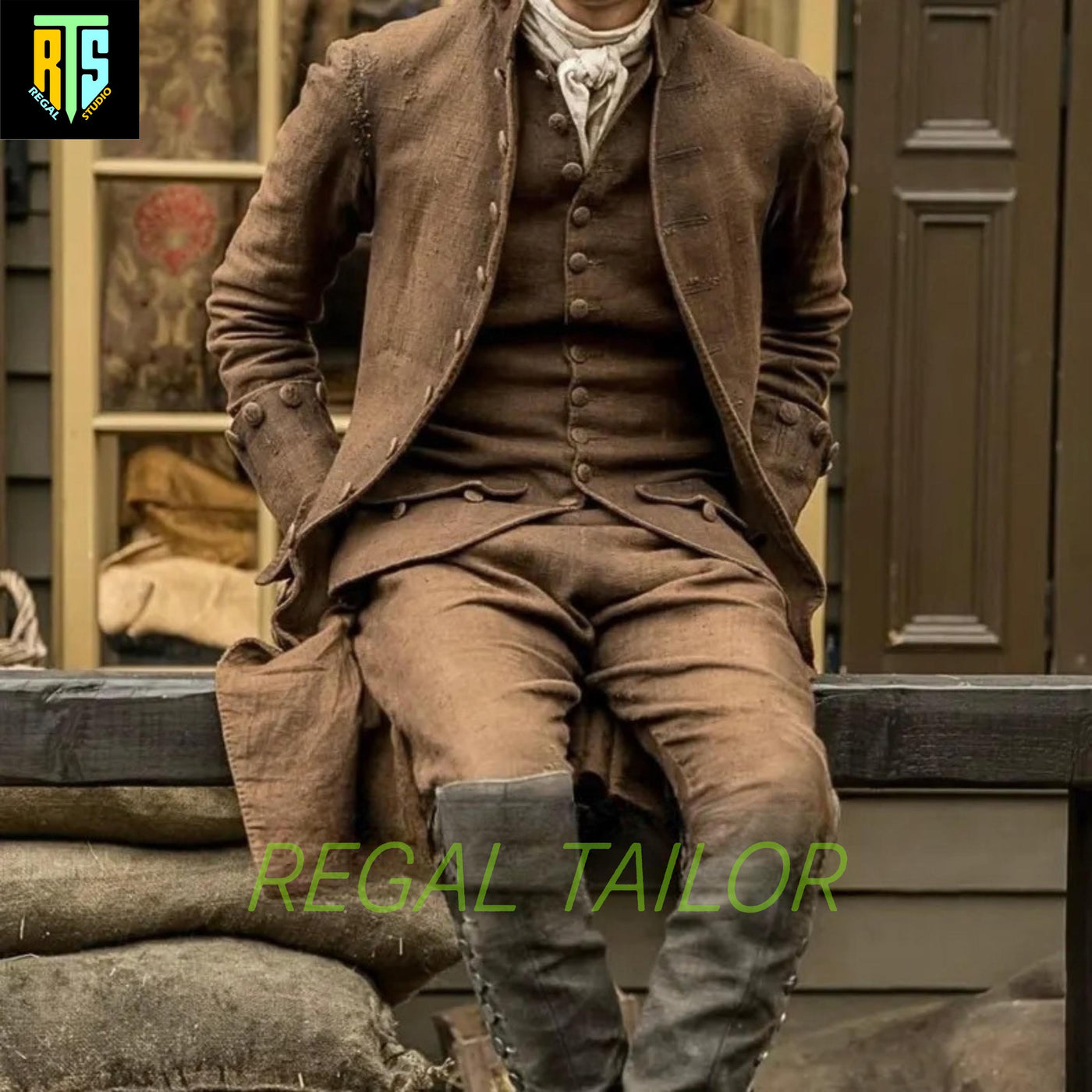 Men's Regency Style Rocco Colonial Jacket - Men's Aristocrat Coat - Explorer Coat - Wool Jacket - Cosplay Theatre Jacket