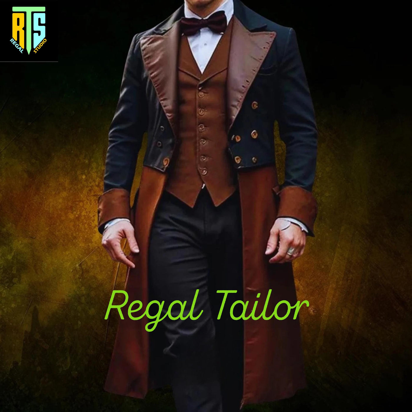Men's Special 18th Century Wool Frock Coat – Vintage Victorian Military-Inspired Steampunk Jacket for Elegant Events & Costumes - Men's Coat