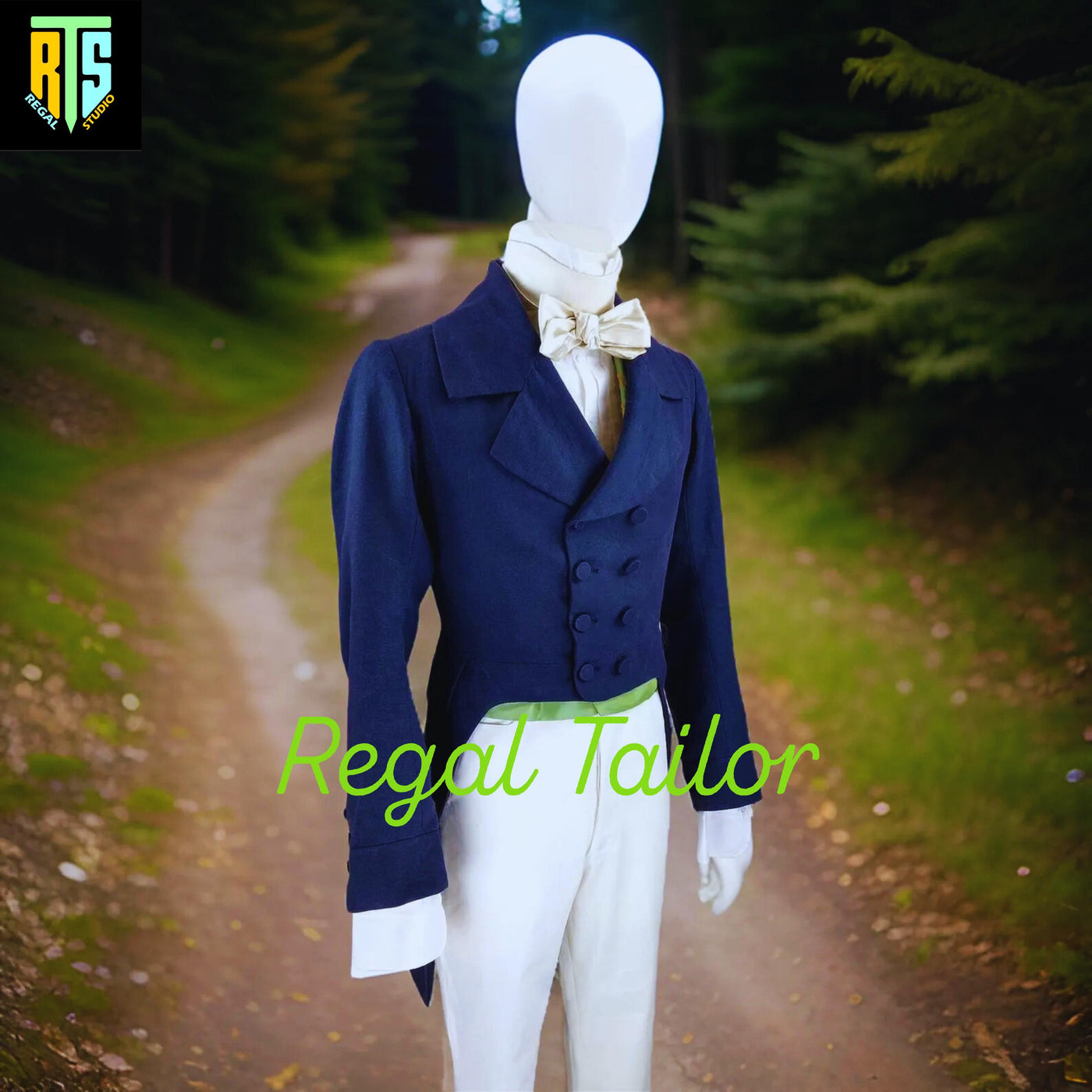 New British Army Blue Tailcoat Coat - Men's Fashion Tailcoat - Blue Regency 1800's Tailcoat - Jane Austin Tailcoat - Men's Regency Jacket