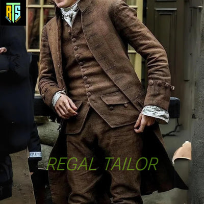 Men's Regency Style Rocco Colonial Jacket - Men's Aristocrat Coat - Explorer Coat - Wool Jacket - Cosplay Theatre Jacket